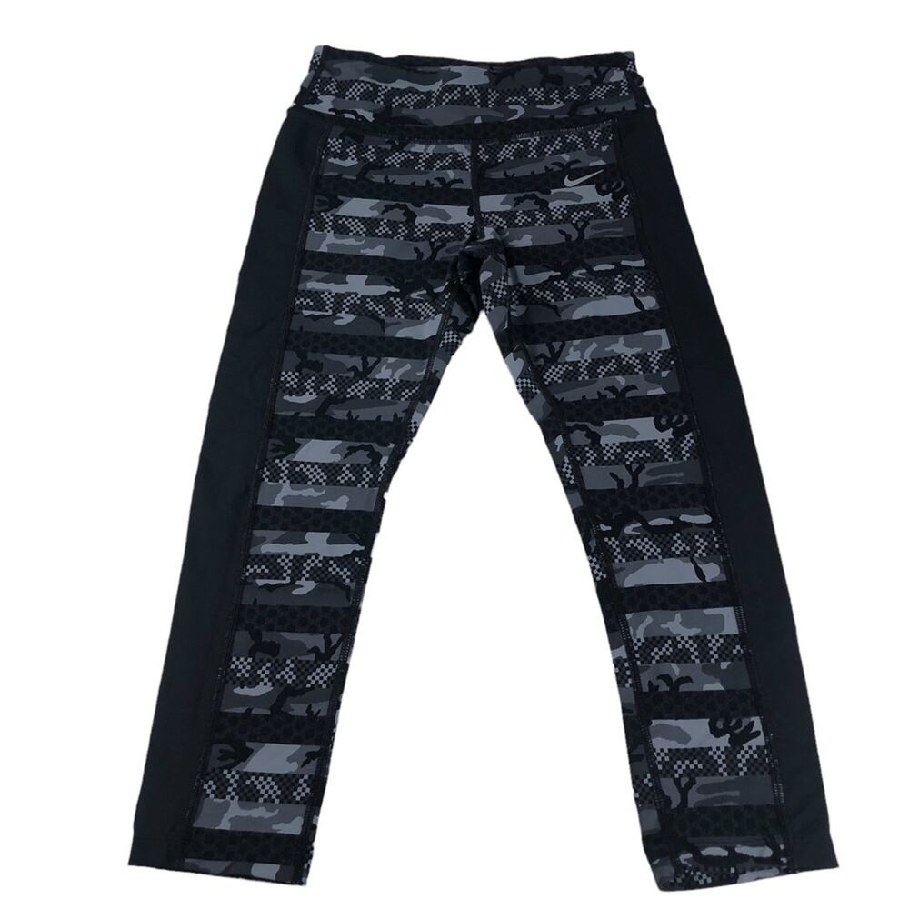 Nike dry fit epic clash luxe camo crop leggings small
